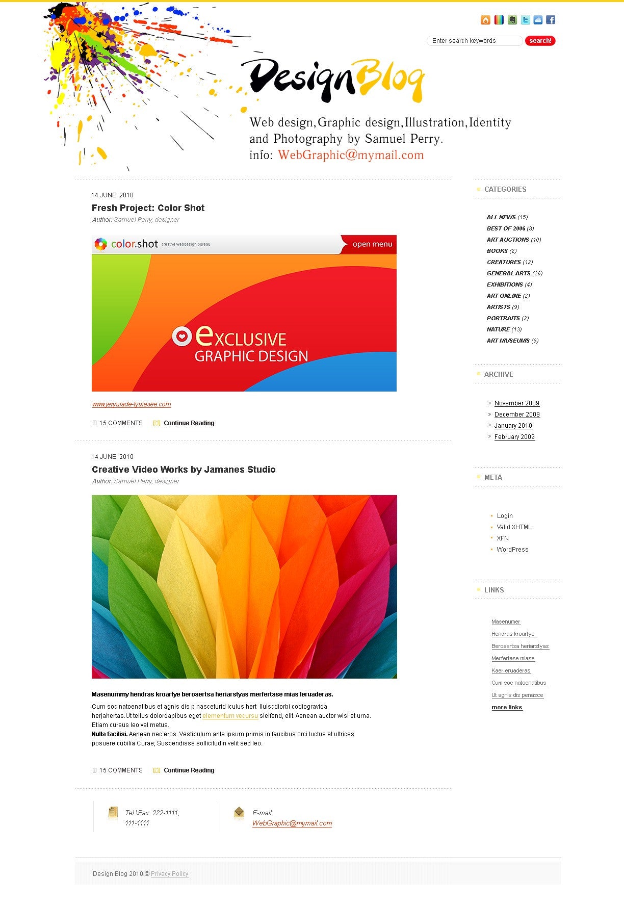 WordPress Themes - GoWebBaby.Com