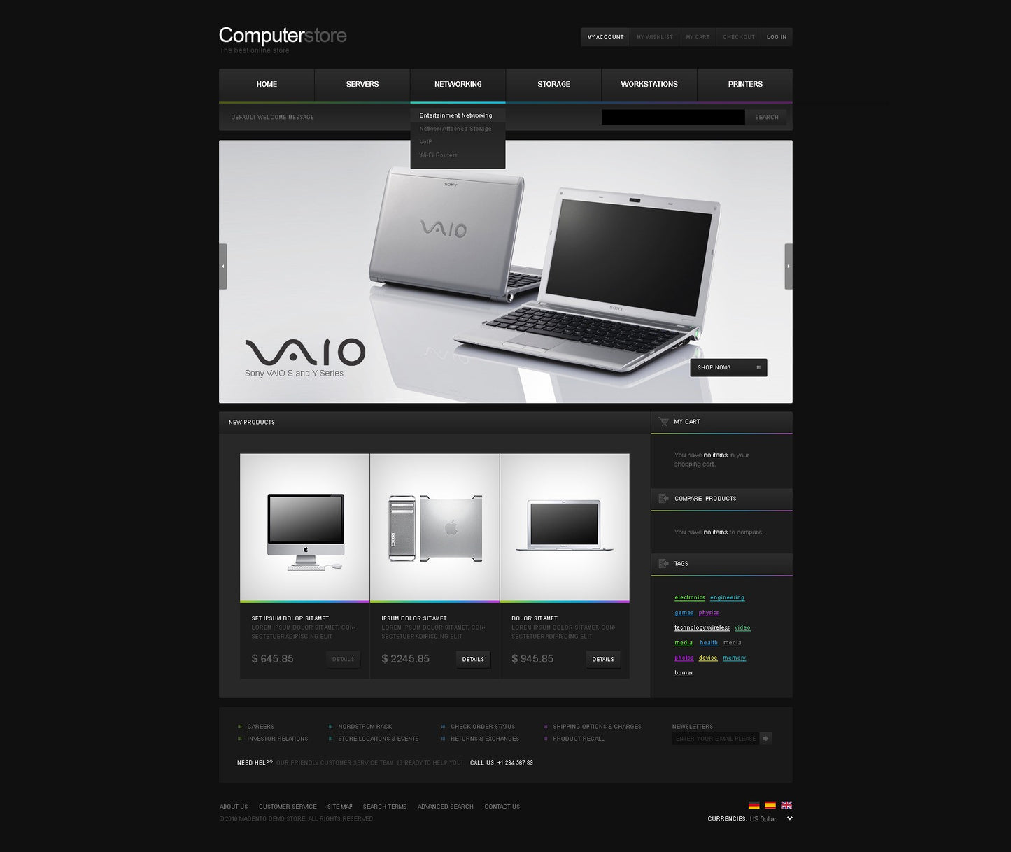 Magento Themes - GoWebBaby.Com