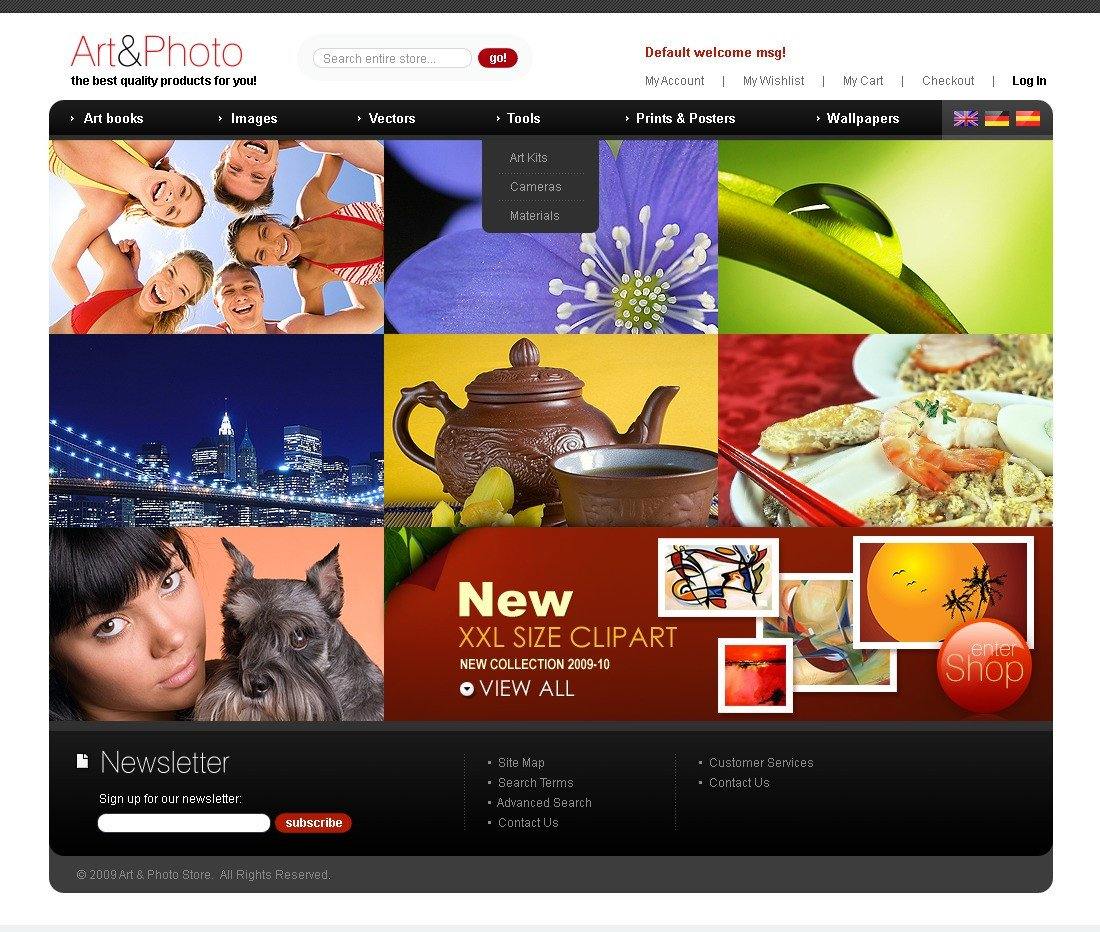 Art and Photo Magento Website Store - GoWebBaby.Com