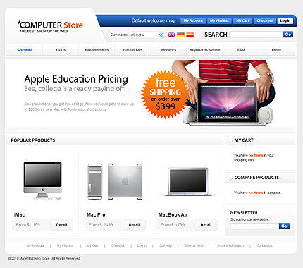Magento Themes - GoWebBaby.Com