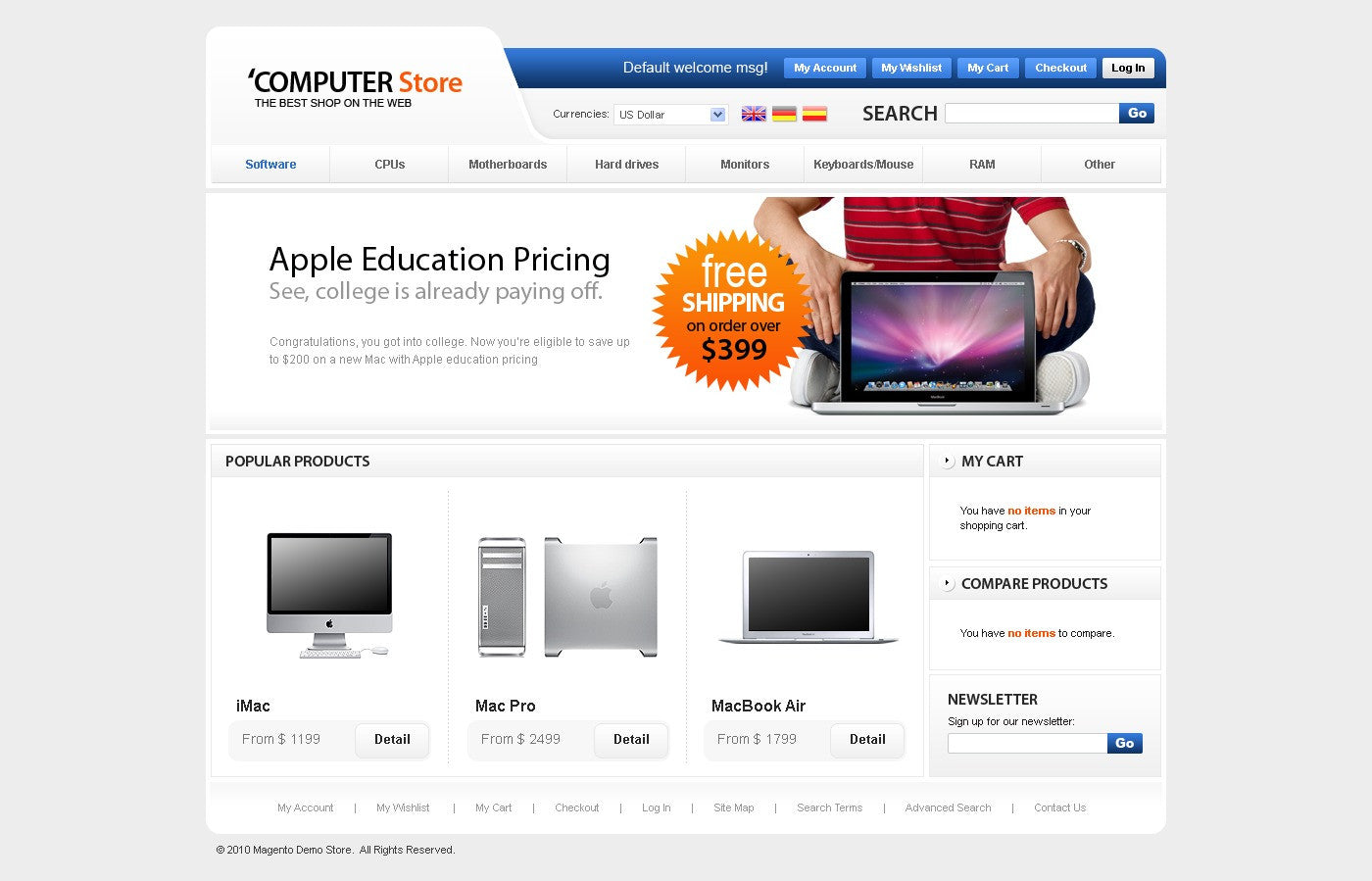 Magento Themes - GoWebBaby.Com