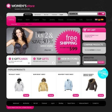 Magento Themes - GoWebBaby.Com