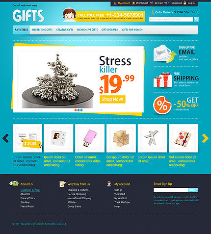 Magento Themes - GoWebBaby.Com