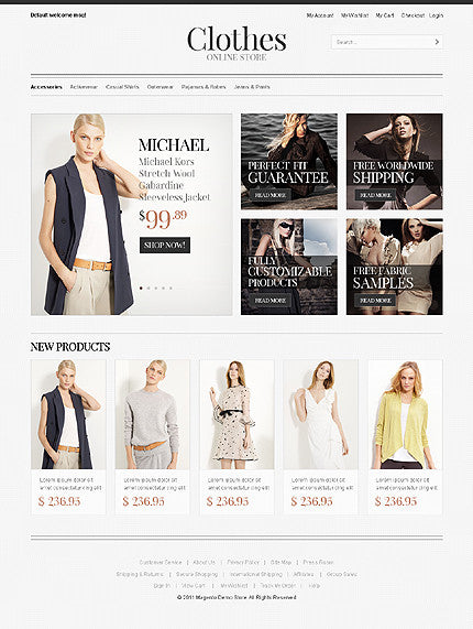 Magento Themes - GoWebBaby.Com