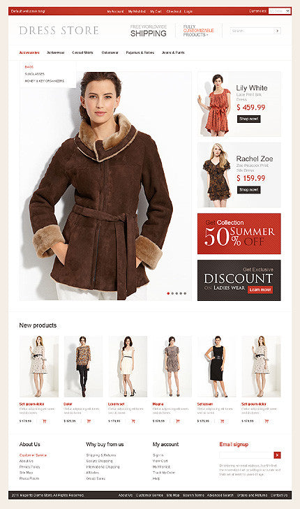 Magento Themes - GoWebBaby.Com