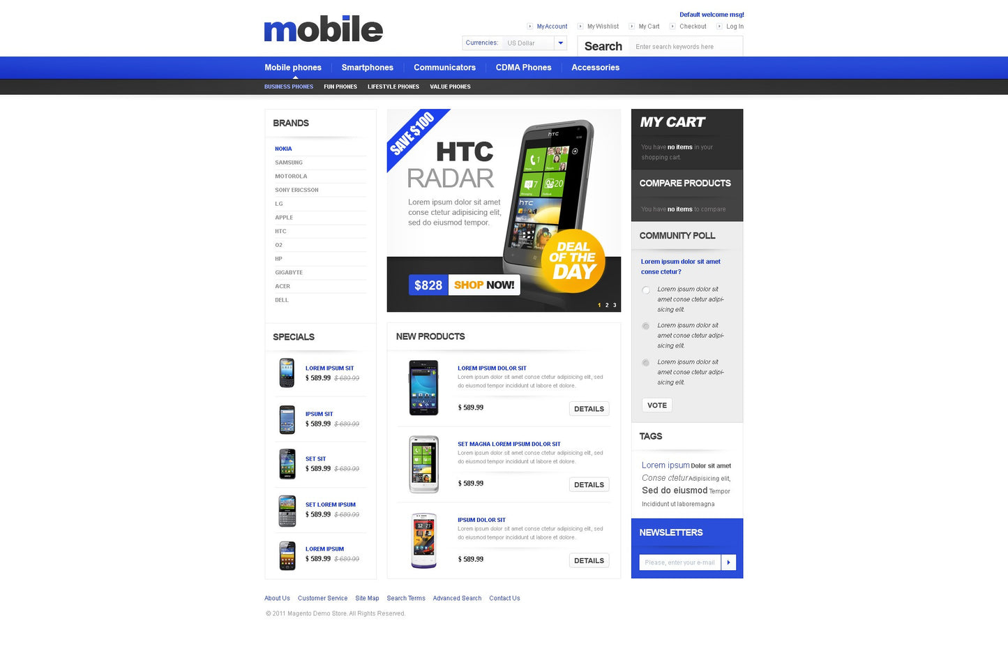Magento Themes - GoWebBaby.Com