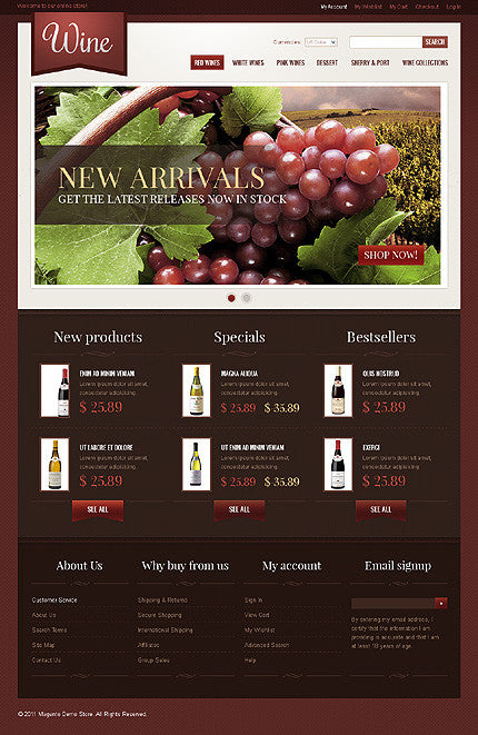 Magento Themes - GoWebBaby.Com