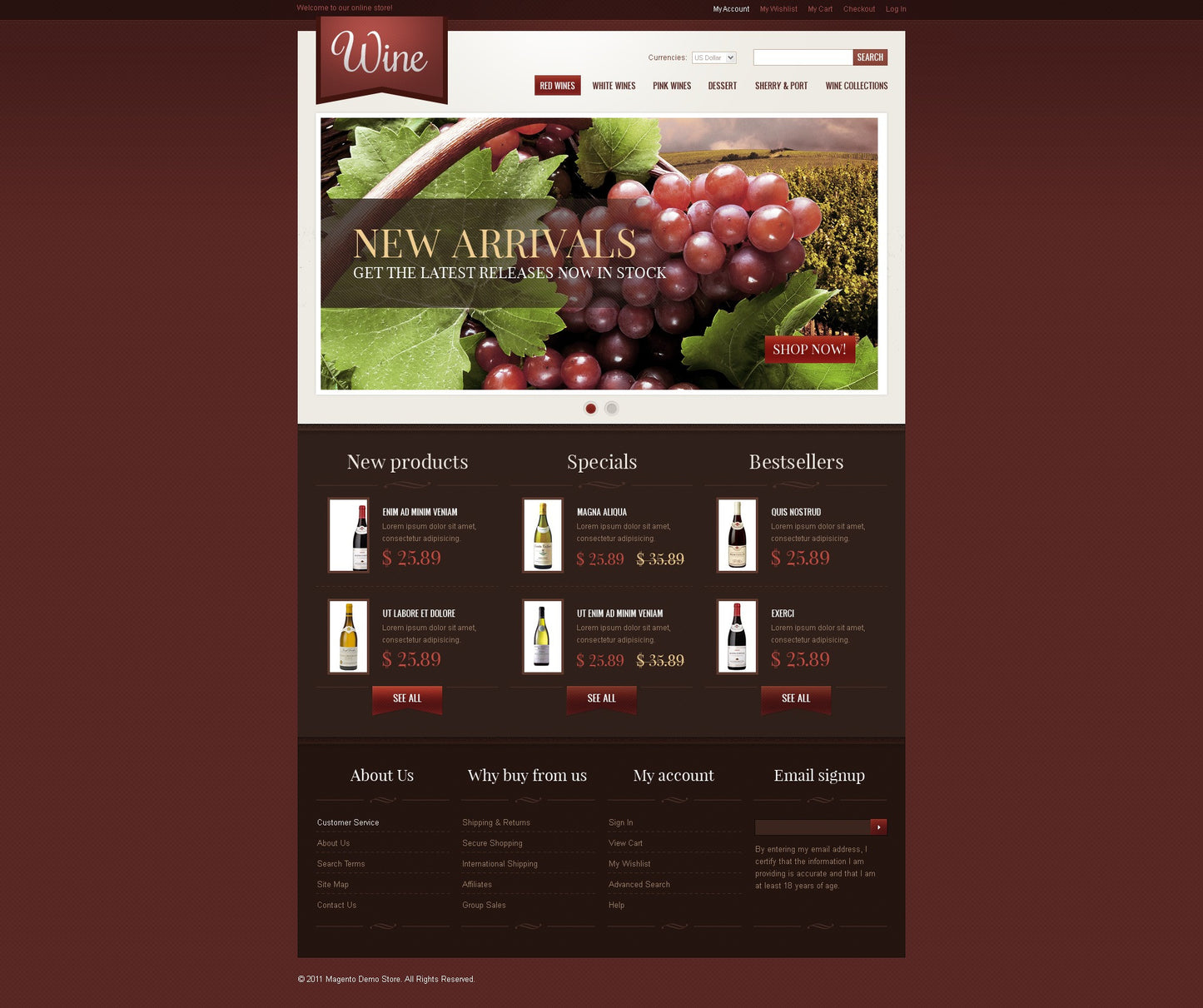 Magento Themes - GoWebBaby.Com