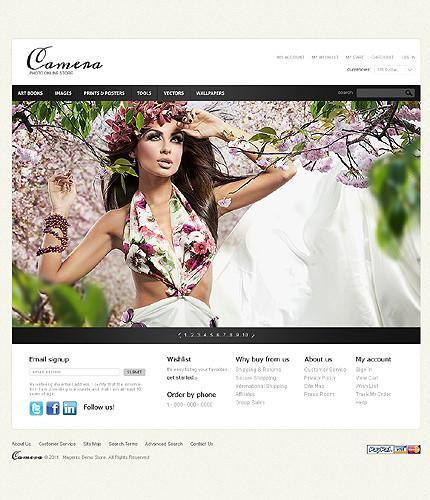 Art and Photo Magento Website Design - GoWebBaby.Com