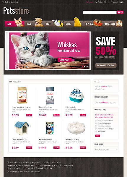 Magento Themes - GoWebBaby.Com