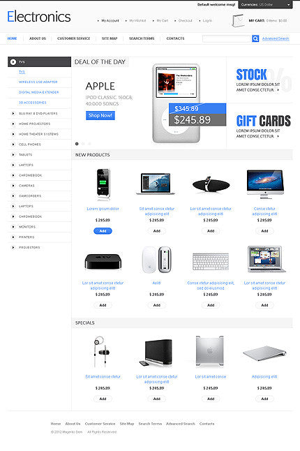 Magento Themes - GoWebBaby.Com