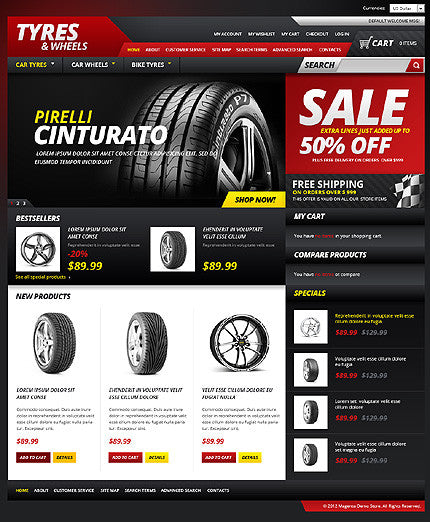 Magento Themes - GoWebBaby.Com