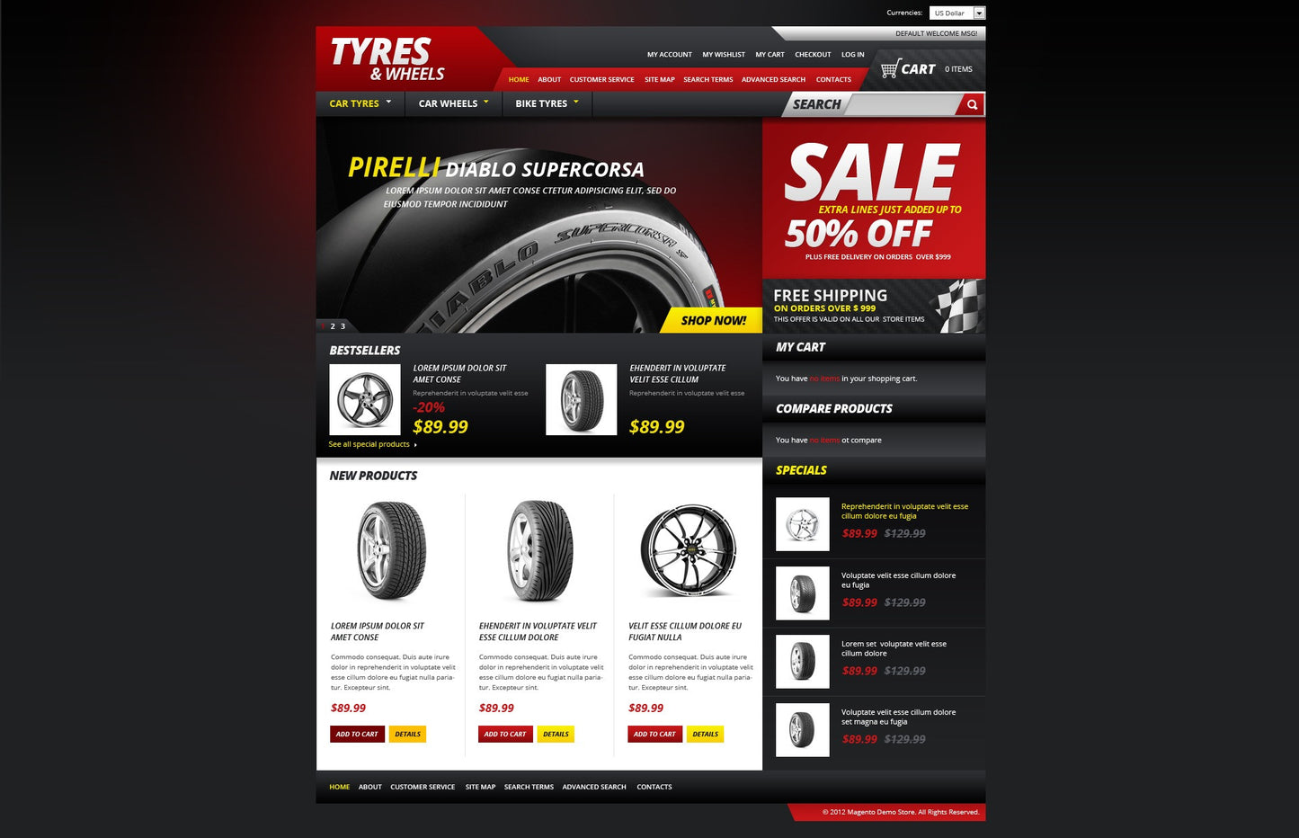 Magento Themes - GoWebBaby.Com