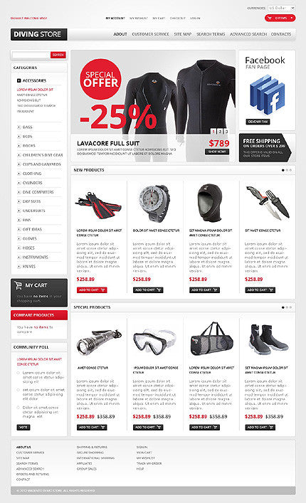 Magento Themes - GoWebBaby.Com