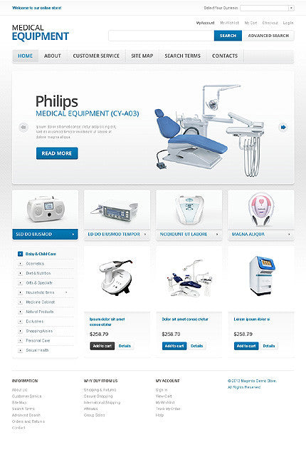 Magento Themes - GoWebBaby.Com