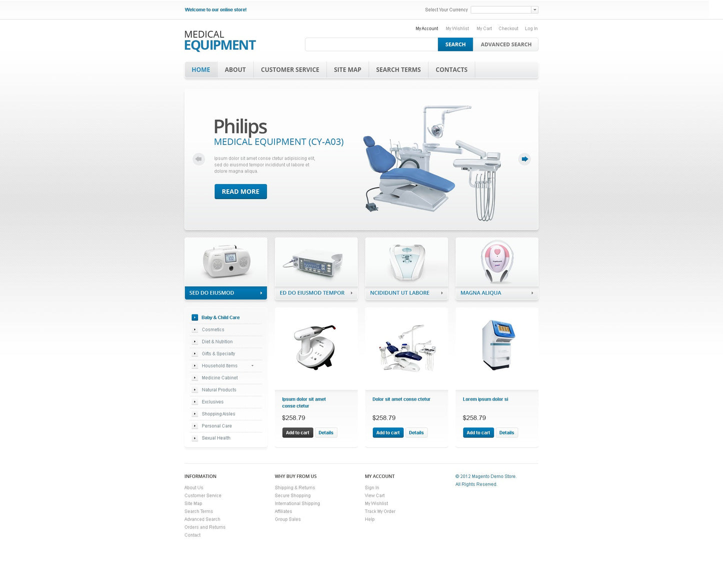 Magento Themes - GoWebBaby.Com