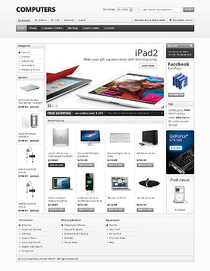 Magento Themes - GoWebBaby.Com