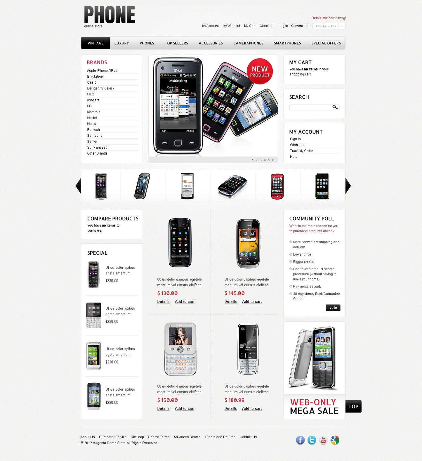 Magento Themes - GoWebBaby.Com