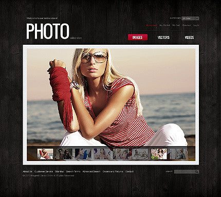 Photography Magento Website Design - GoWebBaby.Com