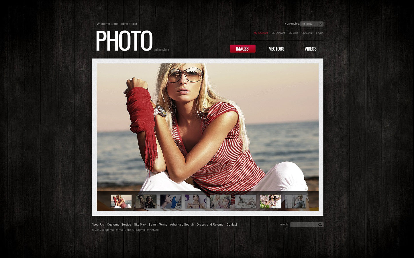 Photography Magento Website Design - GoWebBaby.Com