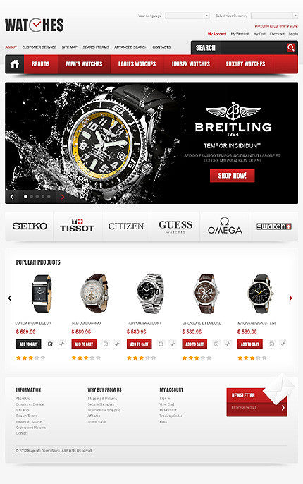 Magento Themes - GoWebBaby.Com