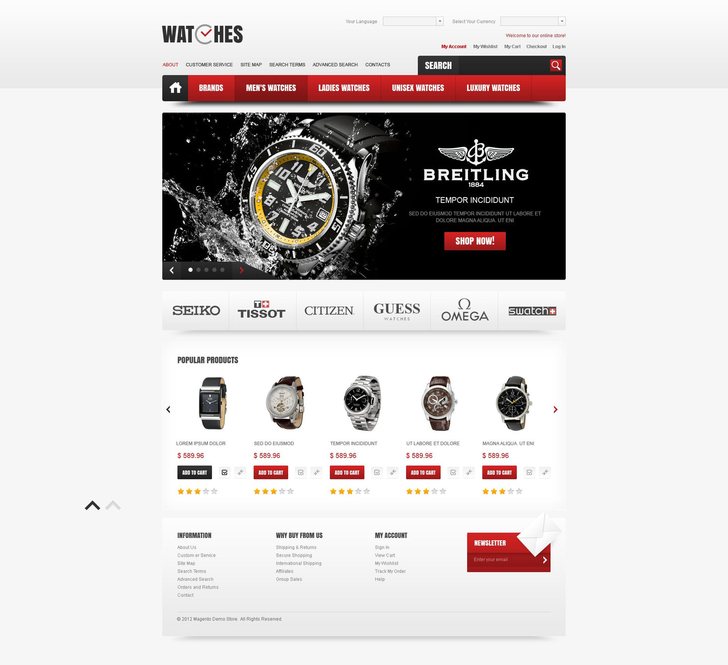 Magento Themes - GoWebBaby.Com