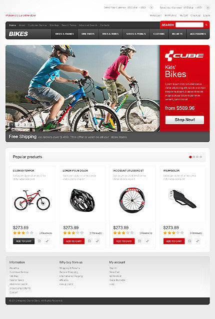 Magento Themes - GoWebBaby.Com