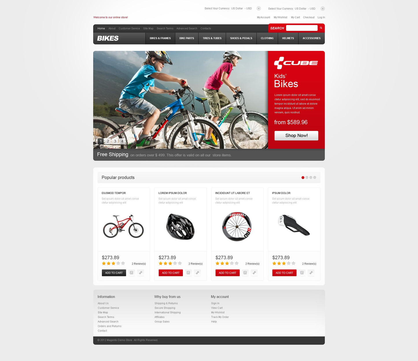 Magento Themes - GoWebBaby.Com