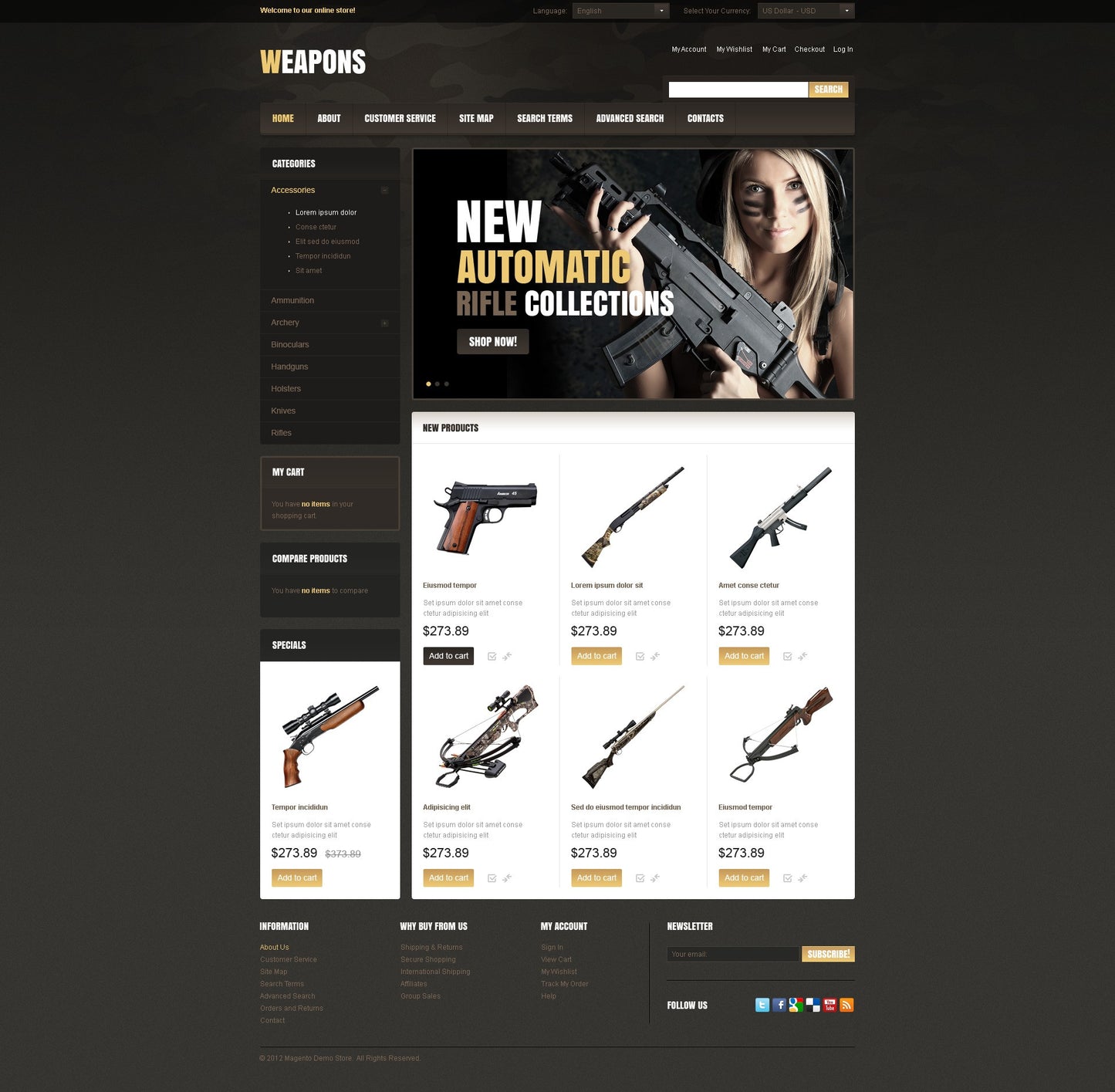 Magento Themes - GoWebBaby.Com