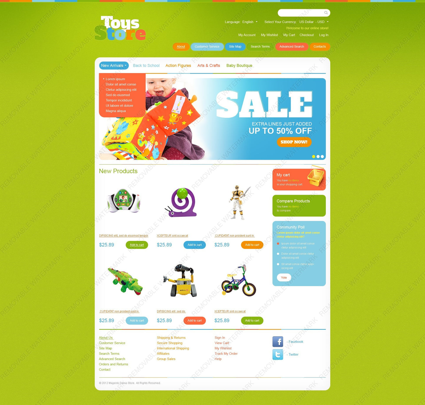 Magento Themes - GoWebBaby.Com