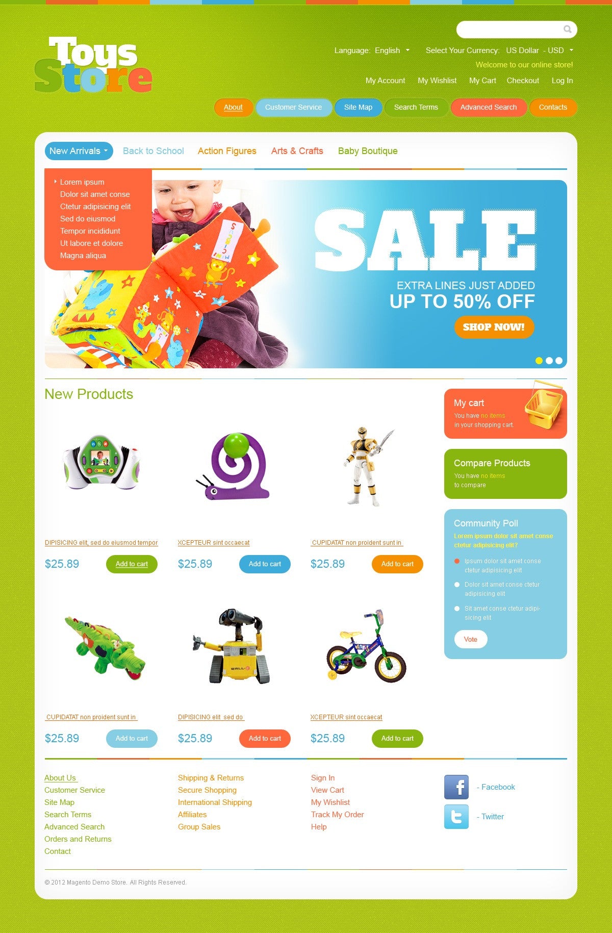 Magento Themes - GoWebBaby.Com