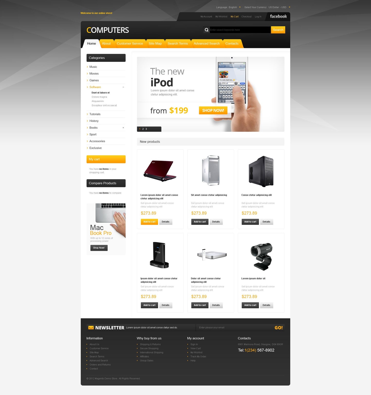Magento Themes - GoWebBaby.Com
