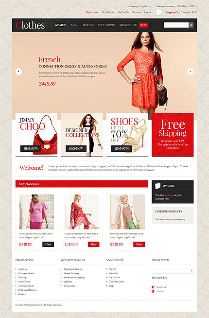 Magento Themes - GoWebBaby.Com