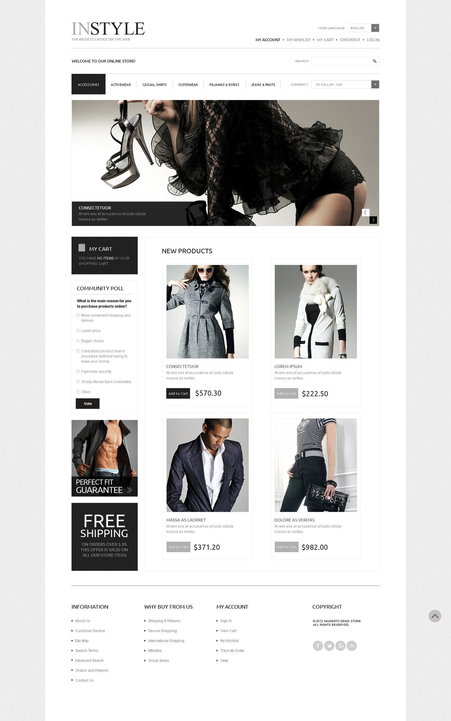 Magento Themes - GoWebBaby.Com
