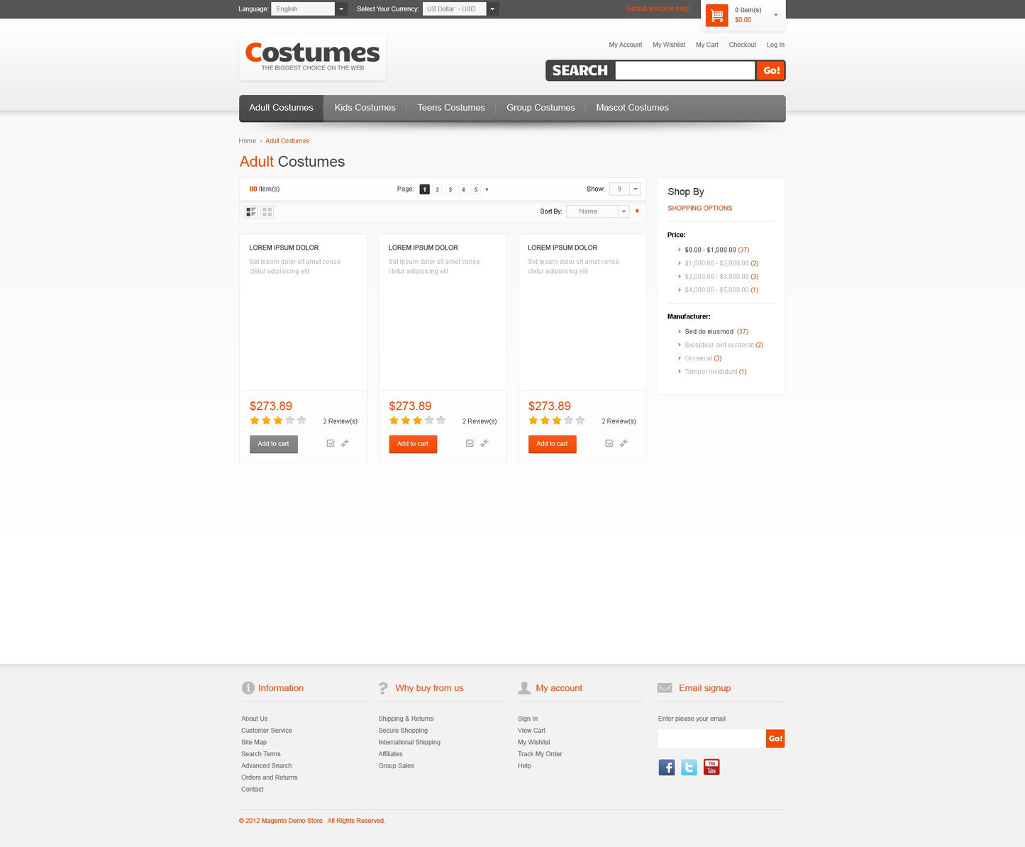 Magento Themes - GoWebBaby.Com