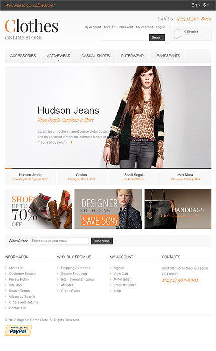 Magento Themes - GoWebBaby.Com