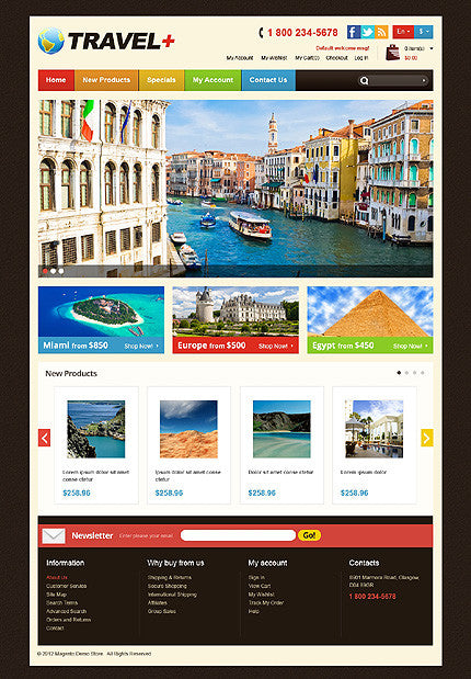 Magento Themes - GoWebBaby.Com