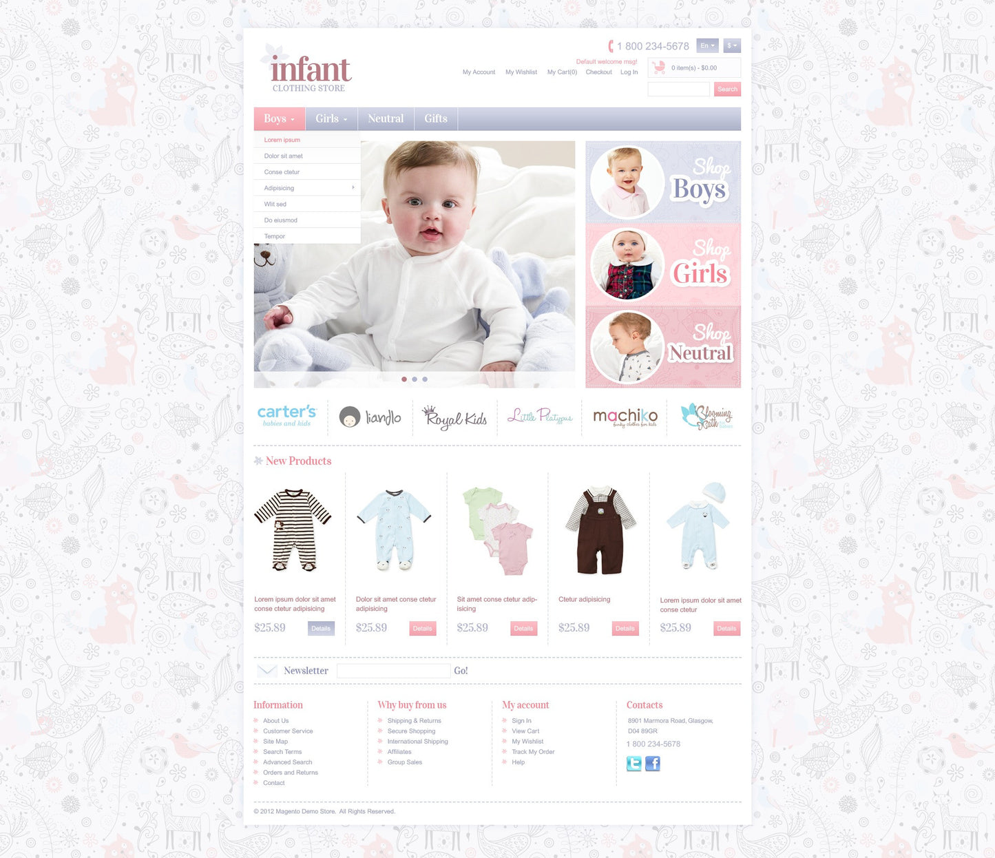 Magento Themes - GoWebBaby.Com