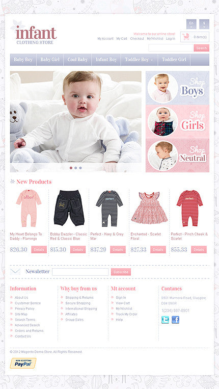 Magento Themes - GoWebBaby.Com