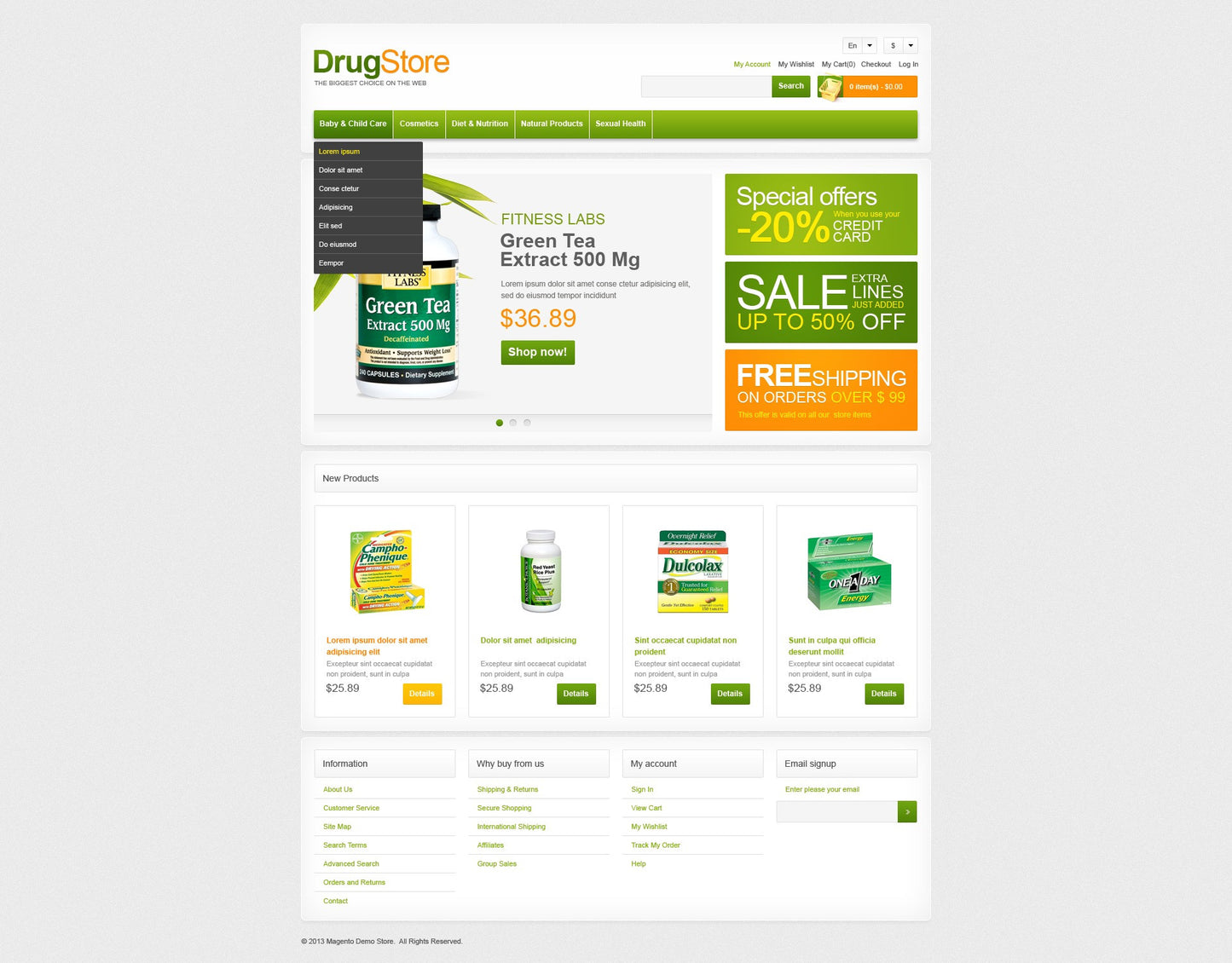 Magento Themes - GoWebBaby.Com