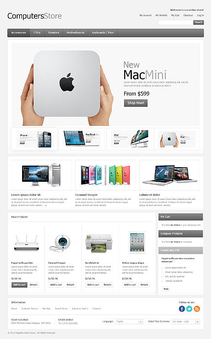 Magento Themes - GoWebBaby.Com