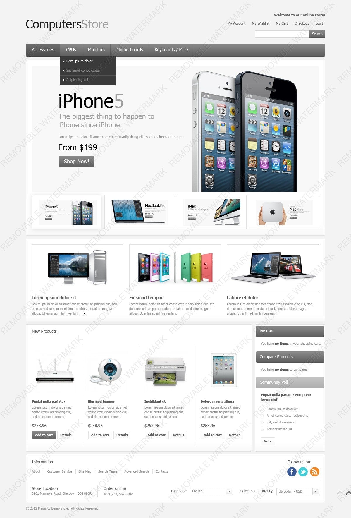 Magento Themes - GoWebBaby.Com