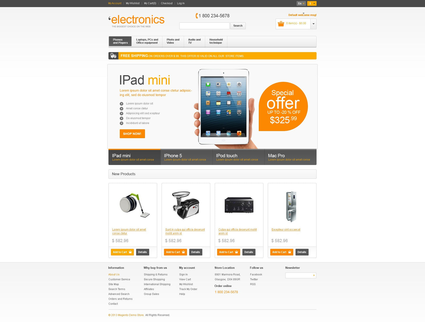 Magento Themes - GoWebBaby.Com