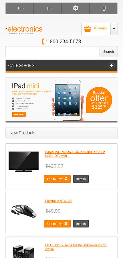 Magento Themes - GoWebBaby.Com