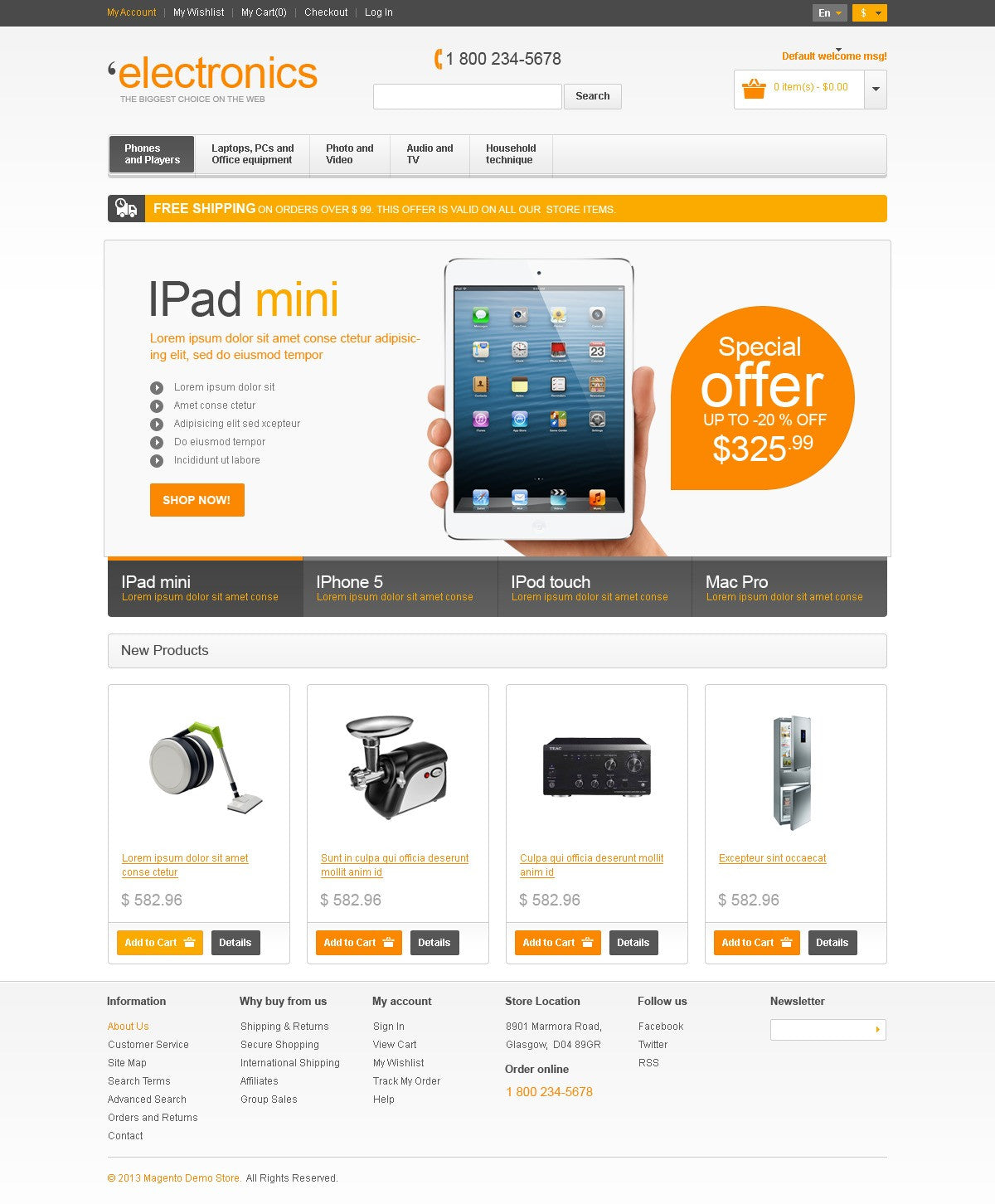 Magento Themes - GoWebBaby.Com