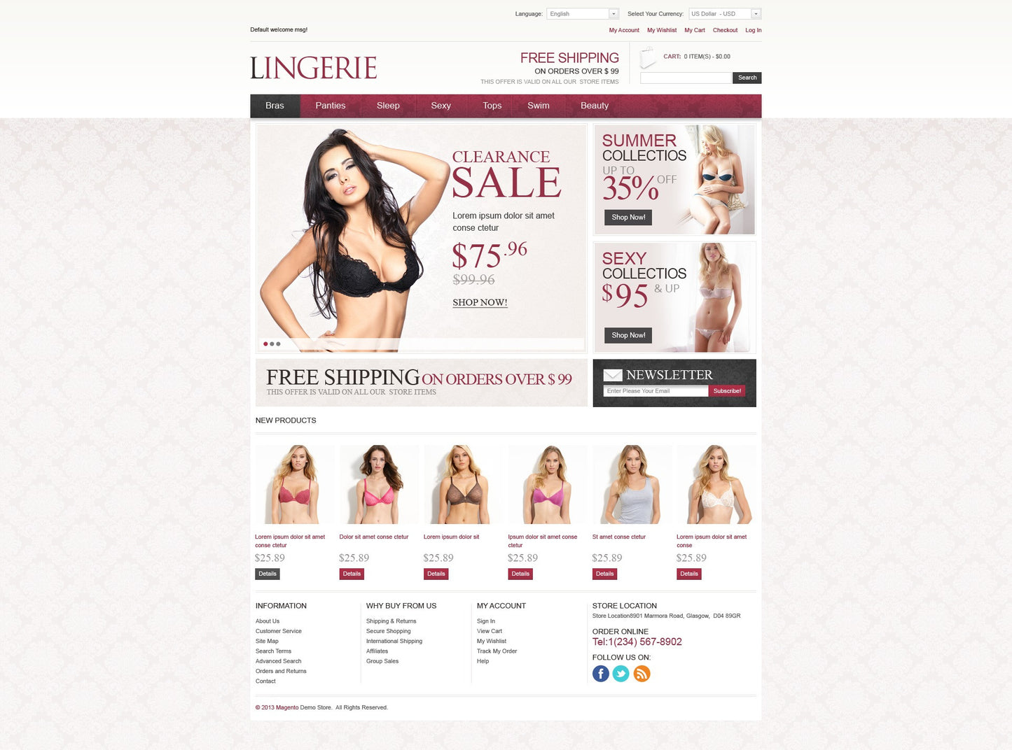 Magento Themes - GoWebBaby.Com