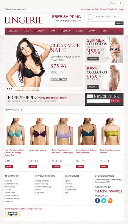 Magento Themes - GoWebBaby.Com