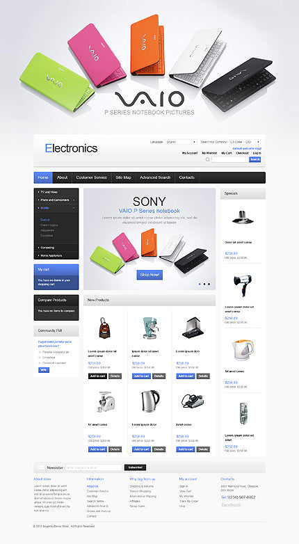 Magento Themes - GoWebBaby.Com