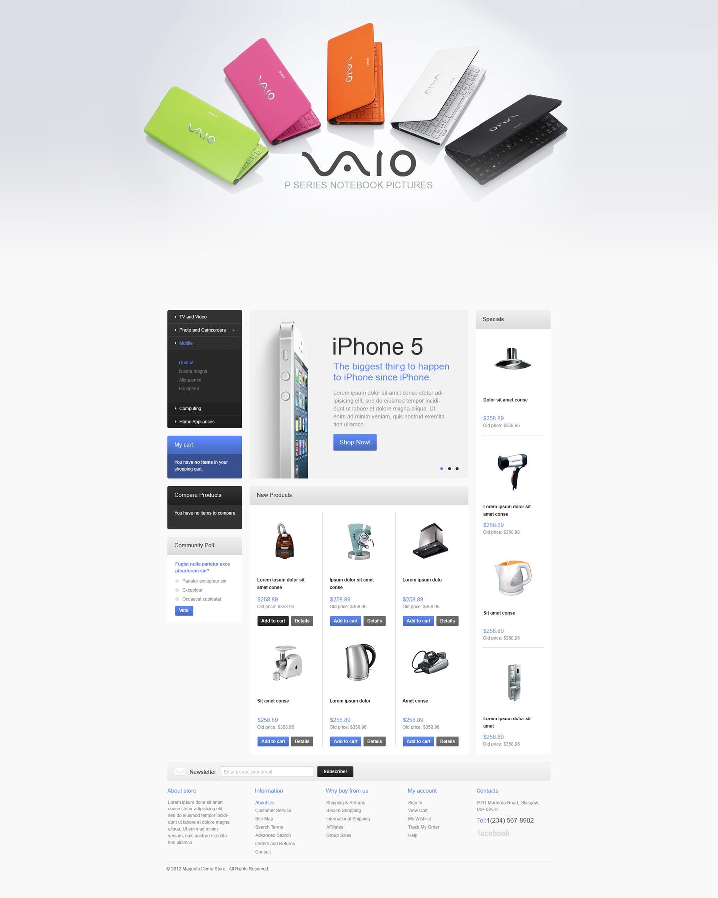 Magento Themes - GoWebBaby.Com