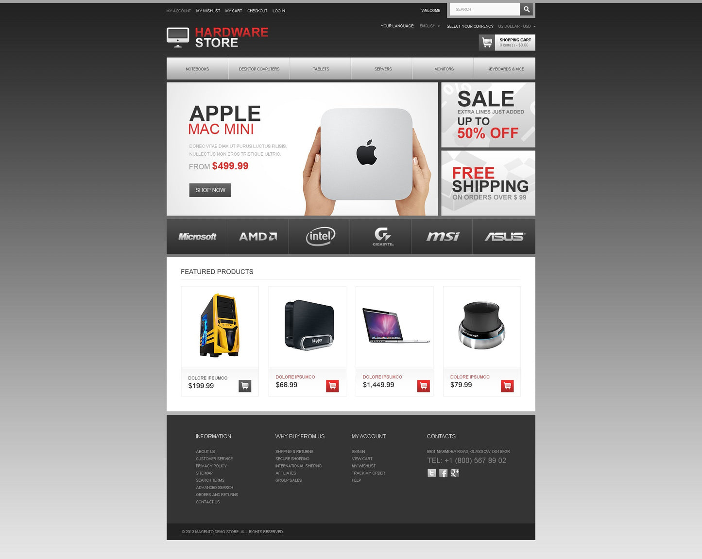 Magento Themes - GoWebBaby.Com